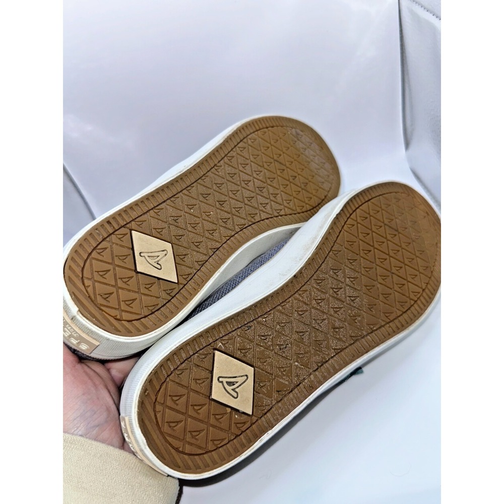 Sperry Crest Vibes Blue Twill Slip-On Sneakers Denim Size 6.5 Top Siders Shoes - Picture 6 of 7